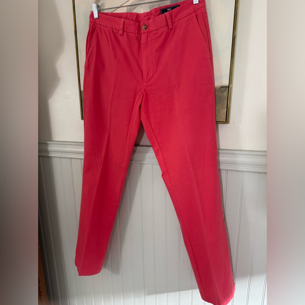 VINEYARD VINES Nantucket Red Men’s Club Chino Pant Size 34x34 - Picture 2 of 5